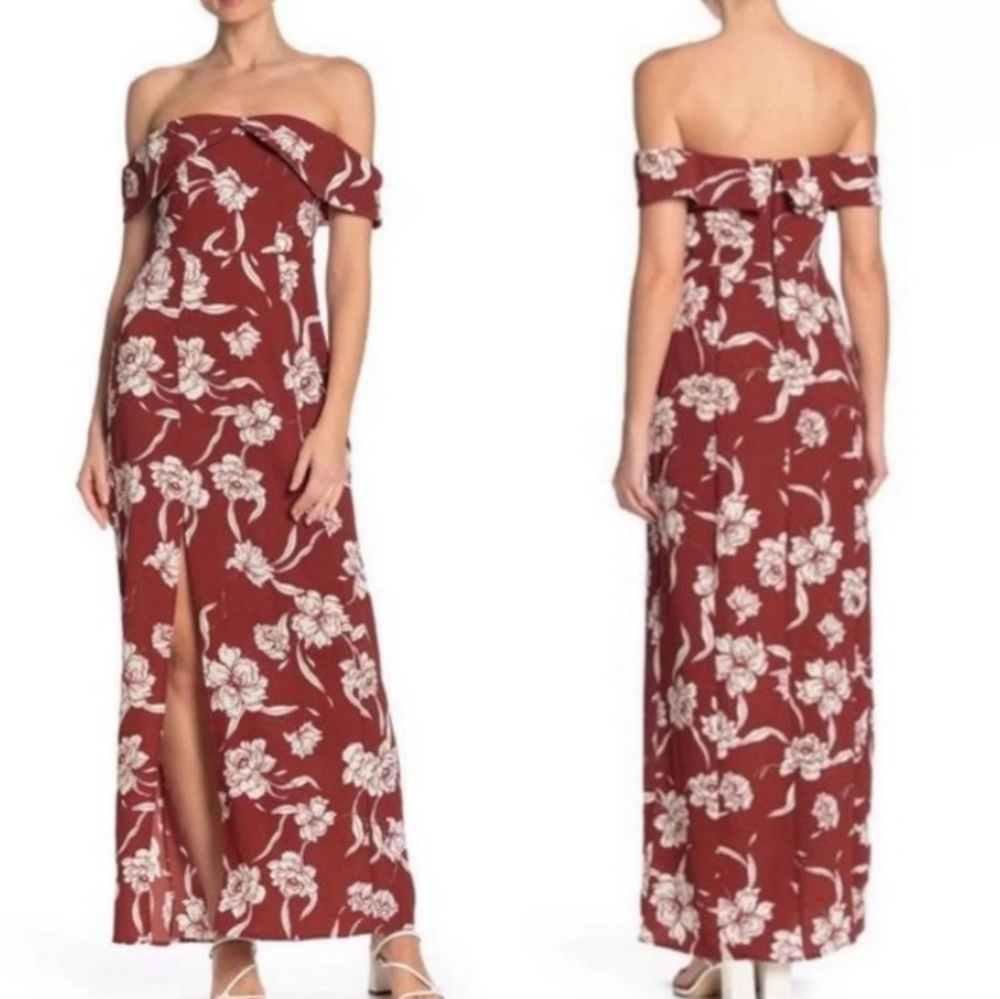 SHOW ME YOUR MUMU FLORAL SPLIT DRESS